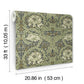 African Marigold Sea Green Floral Wallpaper