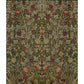 Vine Embroidery Dark Green Wall Mural