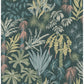 Everglades Dark Green Botanical Wallpaper