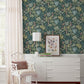 Everglades Dark Green Botanical Wallpaper