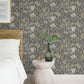 Everglades Grey Botanical Wallpaper