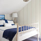 Navarres Stripe Neutral Faux Linen Wallpaper