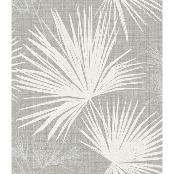 Hatteras Grey Palms Wallpaper