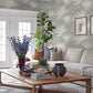 Hatteras Grey Palms Wallpaper