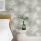 Hatteras Grey Palms Wallpaper