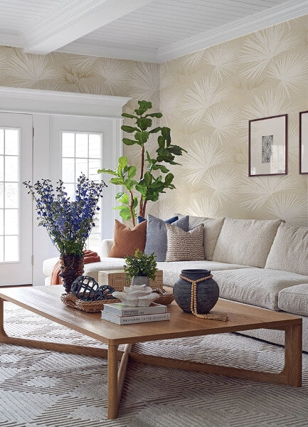 Hatteras Champagne Palms Wallpaper