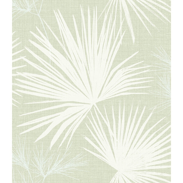 Hatteras Light Green Palms Wallpaper