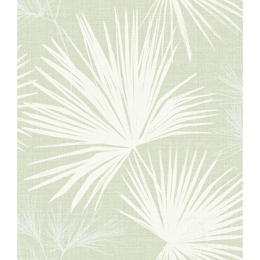 Hatteras Light Green Palms Wallpaper