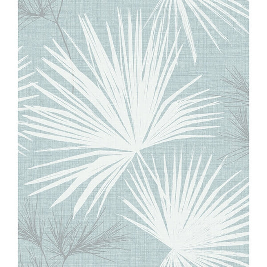 Hatteras Sky Blue Palms Wallpaper