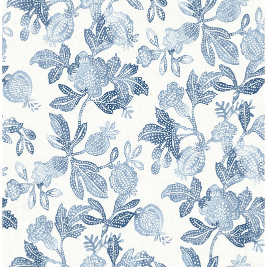 Beach Rose Blue Floral Fruits Wallpaper
