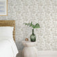 Beach Rose Neutral Floral Fruits Wallpaper
