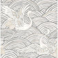 Egret Slate Tidal Dance Wallpaper
