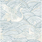Egret Sky Blue Tidal Dance Wallpaper