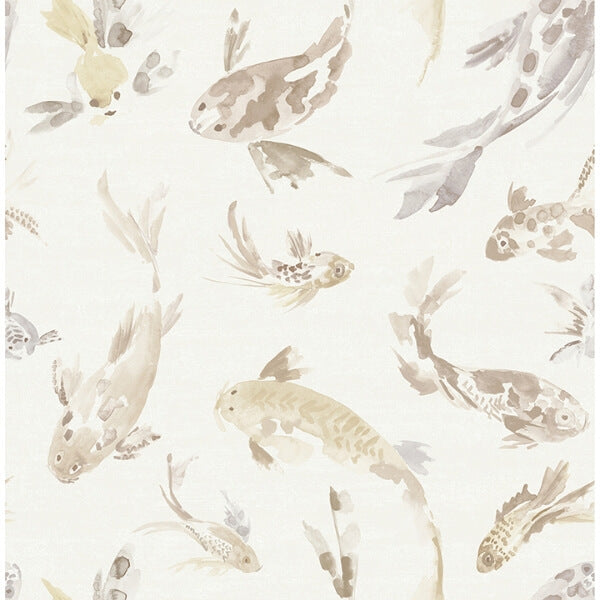 Koi Metallic Fish Wallpaper