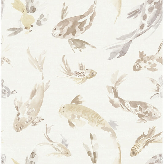 Koi Metallic Fish Wallpaper
