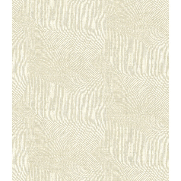 Folly Champagne Zen Swirls Wallpaper