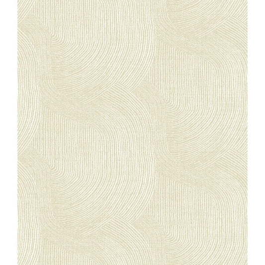 Folly Champagne Zen Swirls Wallpaper