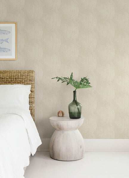 Folly Champagne Zen Swirls Wallpaper