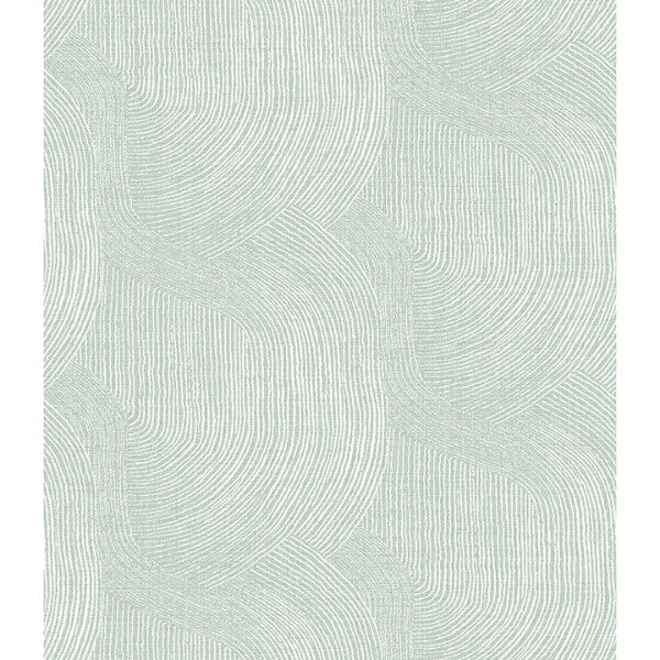 Folly Seafoam Zen Swirls Wallpaper