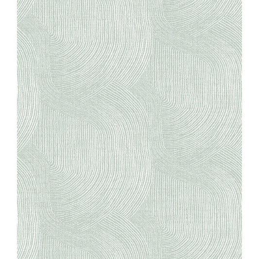 Folly Seafoam Zen Swirls Wallpaper