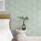 Folly Seafoam Zen Swirls Wallpaper