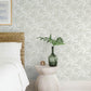 Star Flower Light Green Floral Trail Wallpaper