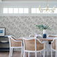 Star Flower Charcoal Floral Trail Wallpaper
