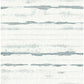 Destin Teal Stripe Wallpaper