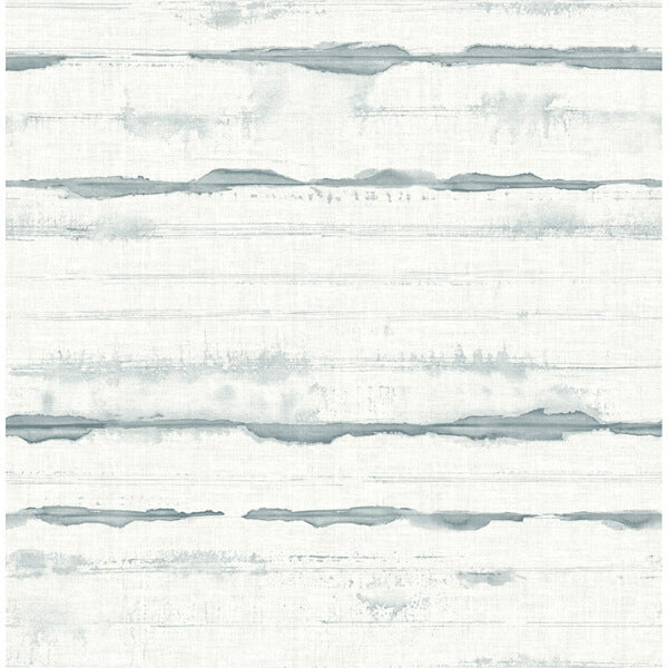 Destin Teal Stripe Wallpaper