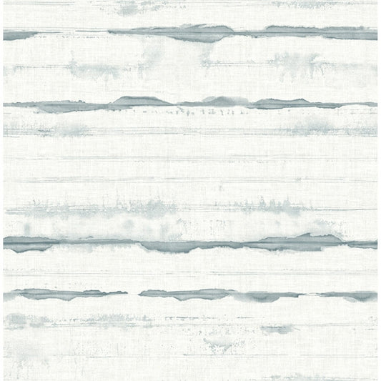 Destin Teal Stripe Wallpaper
