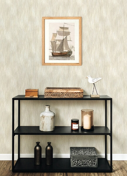 Largo Neutral Striated Wallpaper