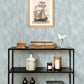 Largo Turquoise Striated Wallpaper