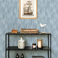 Largo Sky Blue Striated Wallpaper