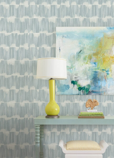 Serendipity Light Blue Shibori Wallpaper
