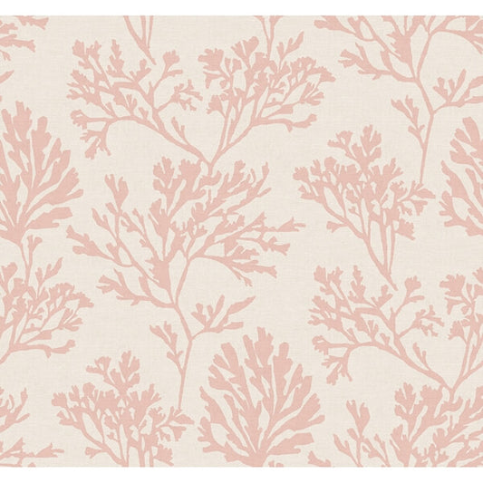 Tortuga Pink Coral Weave Wallpaper