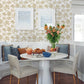 Tortuga Gold Coral Weave Wallpaper