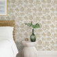 Tortuga Gold Coral Weave Wallpaper