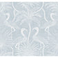 Biscayne Sky Blue Flamingo Beach Wallpaper
