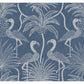 Biscayne Navy Flamingo Beach Wallpaper