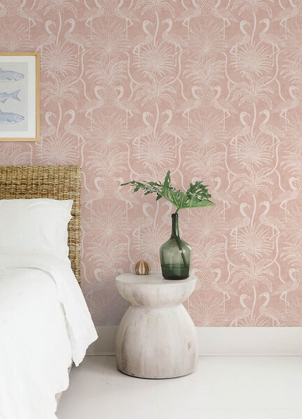 Biscayne Coral Flamingo Beach Wallpaper