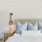 Salvo Gold Curved Contours Wallpaper