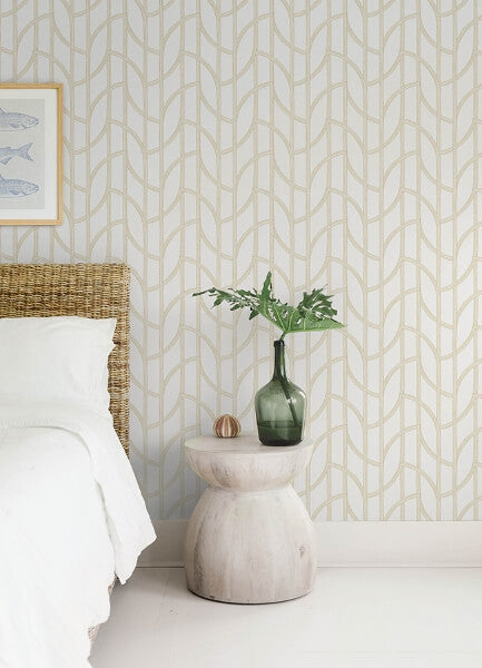 Salvo Gold Curved Contours Wallpaper