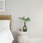 Salvo Light Green Curved Contours Wallpaper