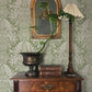 Finch Light Green Woodland Damask Wallpaper