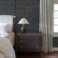 Hague Dark Blue Floral Trail Wallpaper
