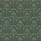 Woodbury Evergreen Floral Damask Wallpaper