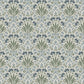 Woodbury Blue Floral Damask Wallpaper