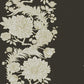 Gisela Black Floral Columns Wallpaper
