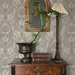 Collins Light Blue Damask Wallpaper