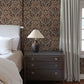 Collins Plum Damask Wallpaper